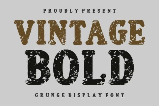Vintage Bold Font